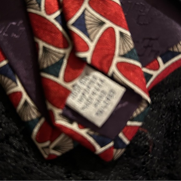 PAUL FREDERICK Pre-loved Silk tie . Lovely bright colors no stains. - Picture 4 of 8